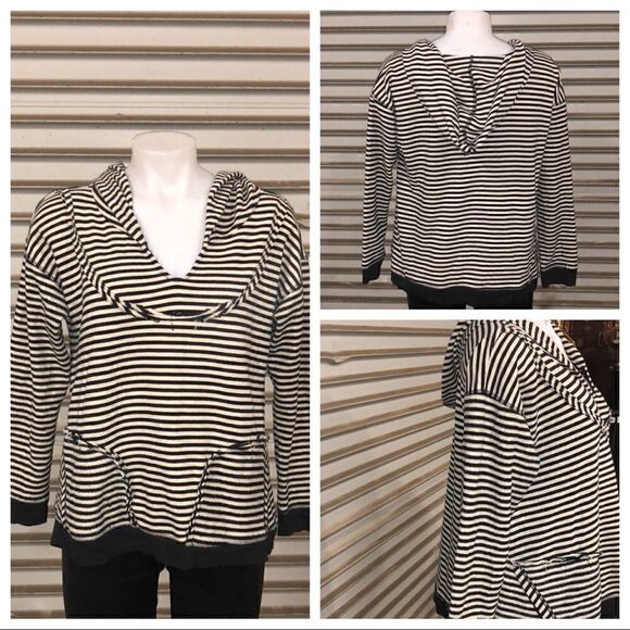 Paper Crane beige with black striped top size L - Picture 1 of 7